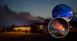 Borne Sulinowo: Duży pożar budynku w czasie imprezy
