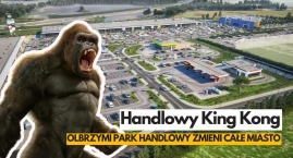 Nowy park handlowy w Szczecinku. Wjeżdża grubo