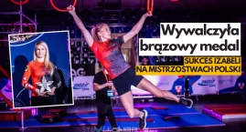 Izabela Mazepa na podium Mistrzostw Polski Ninja