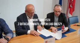 Zdjęcie przedstawia: 65 tysięcy na strop zakrystii. Powiat pokryje trzecią część