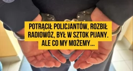 Uderzył w radiowóz, potrącił policjantkę, wlókł drugiego funkcjonariusza. Nawet nie siedzi tymczasowo [opinia]
