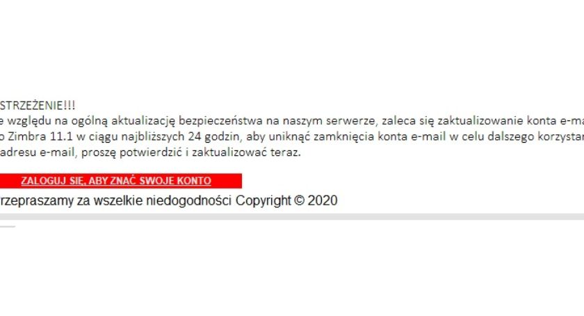  Uwaga na fałszywe maile