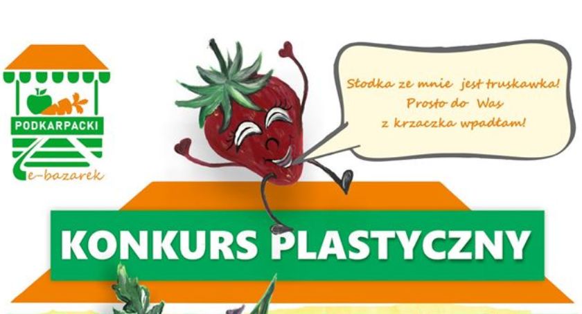 Konkurs plastyczny. „Na bazarku w dzień targowy, takie słyszy sie rozmowy...- co produkt lokalny mówi o sobie” 