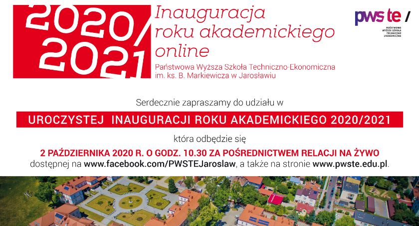 Inauguracja roku akademickiego w PWSTE - obejrzyj on-line