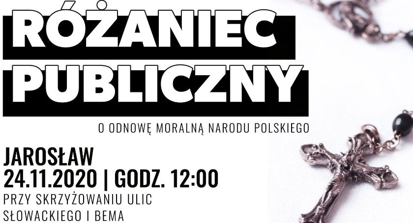 Pikieta STOP ABORCJI i modlitwa różańcowa na ulicach Jarosławia