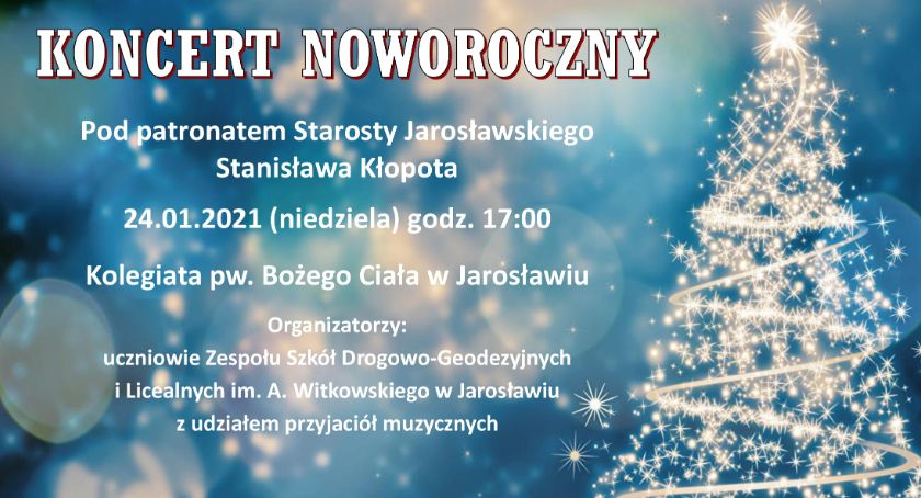 Koncert Noworoczny w Jarosławskiej Kolegiacie w wykonaniu uczniów Zespołu Szkół Drogowo-Geodezyjnych i Licealnych