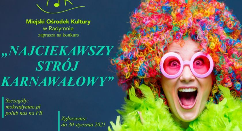 MOK w Radymnie organizuje konkurs na najciekawszy strój karnawałowy