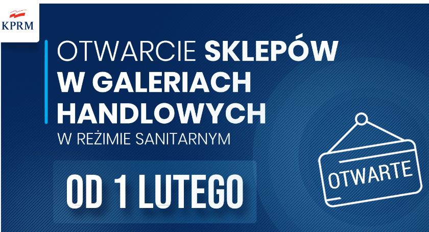 Sklepy w galeriach otwarte od 1 lutego