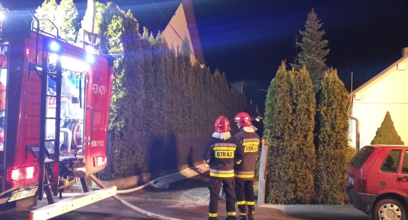 Pożar domu przy ulicy Siemieńskiego w Jarosławiu