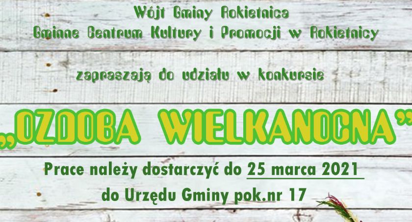 Konkurs na ozdobę wielknocną w gminie Rokietnica  
