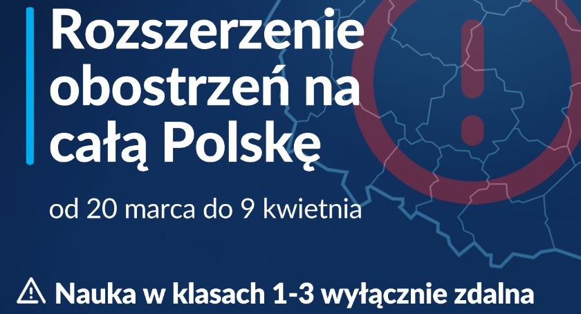 Od 20 marca do 9 kwietnia obostrzenia w całej Polsce. Wraca nauka zdalna w klasach I-III