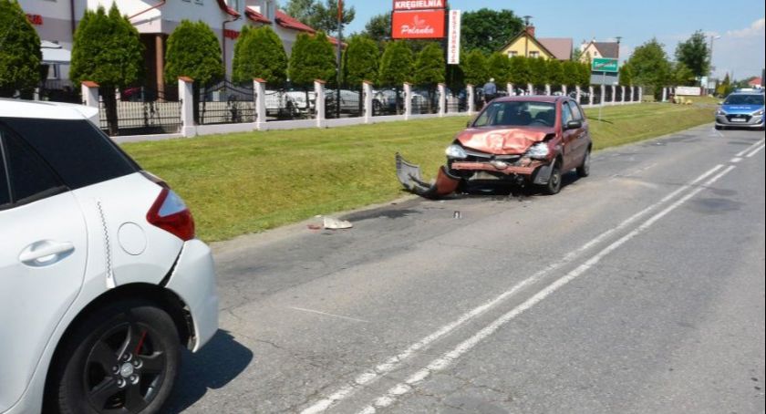 Zderzenie trzech aut w Wiązownicy 