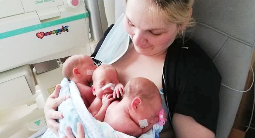 Potrójne szczęście. Urodziły się trojaczki: Julia, Amelia i Blanka 