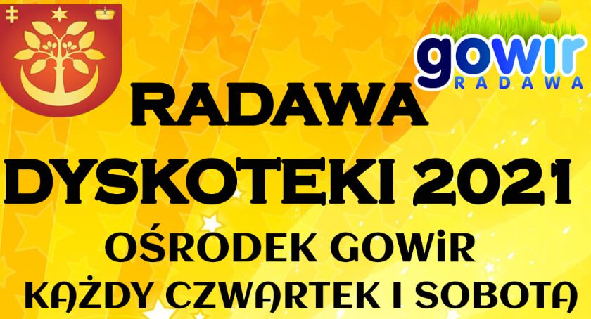 Dyskoteki w gminnym ośrodku w Radawie