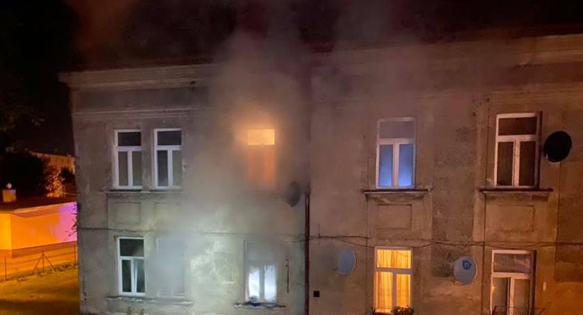 Pożar w mieszkaniu przy ulicy Poniatowskiego 