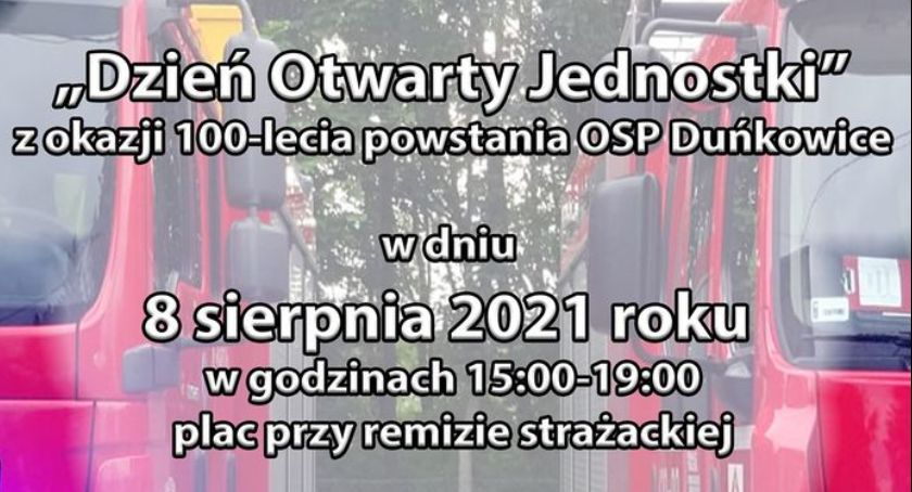  Dzień Otwarty Jednostki Ochotniczej Straży Pożarnej  im. Jana Pawła II w Duńkowicach