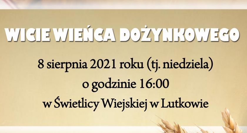 Wicie wieńca dożynkowego w Lutkowie 