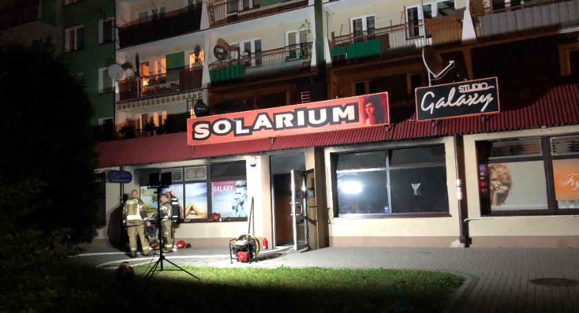  Pożar w solarium. Przyczyną zwarcie w urządzeniu solarnym  
