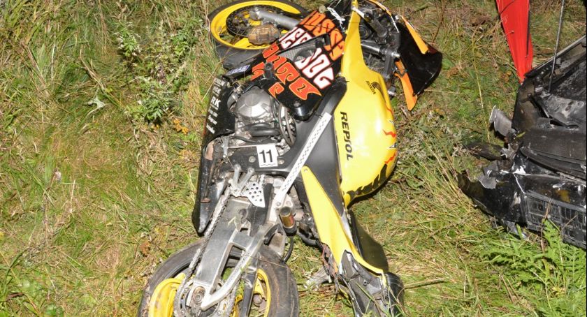 Tragiczny wypadek w Wietlinie III. Nie żyje motocyklista 
