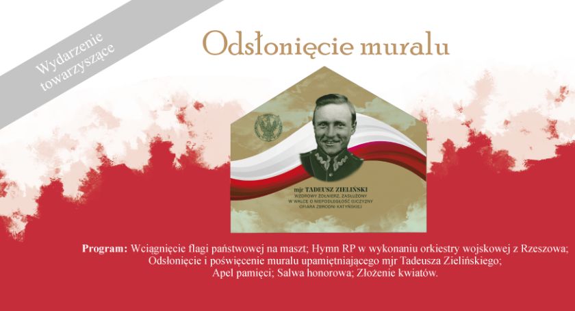 W sobotę odsłonięcie muralu upamiętniającego mjra Tadeusza Zielińskiego i rekonstrukcja historyczna
