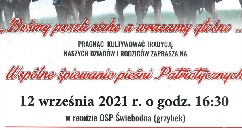 Wspólne śpiewnie pieśni patriotycznych w Świebodnej 