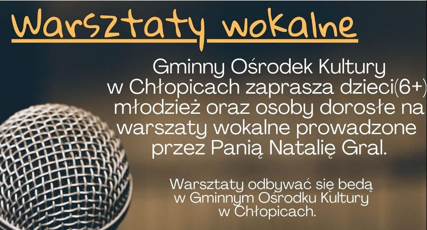 Warsztaty wokalne w Chłopicach 