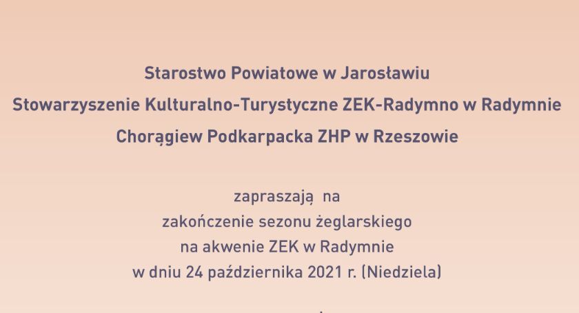 Zakończenie sezonu żeglarskiego na ZEK-u w Radymnie