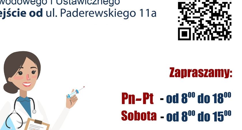 Punkt szczepień przy Paderewskiego wydłuża godziny pracy 