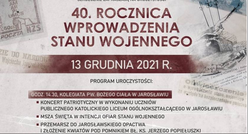 40. Rocznica Wprowadzenia Stanu Wojennego