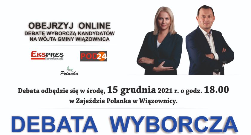 Debata wyborcza kandydatów na wójta gminy Wiązownica - zapraszamy do oglądania na żywo