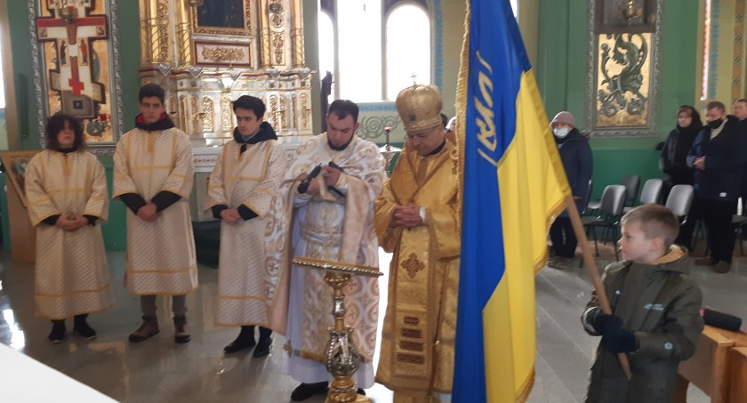 Modlitwa za Ukrainę w jarosławskiej cerkwi (ZDJĘCIA, WIDEO)