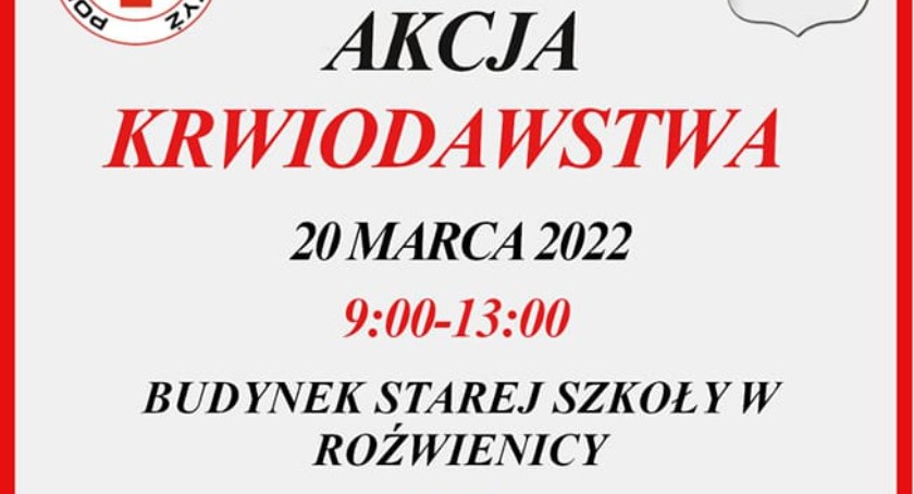 Niedzielna akcja krwiodawstwa w Roźwienicy