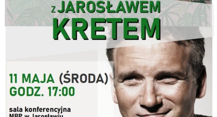 Spotkanie z Jarosławem Kretem w Miejskiej Bibliotece w Jarosławiu