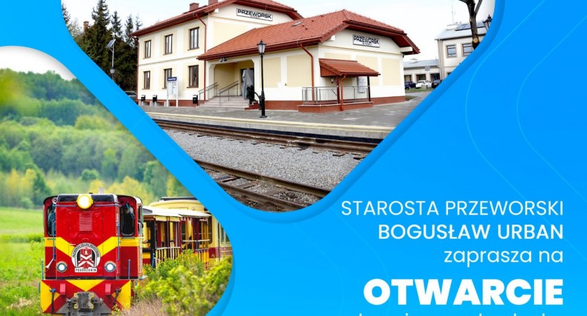 Inauguracja sezonu turystycznego w powiecie przeworskim i główna atrakcja - podróże kolejką wąskotorową 