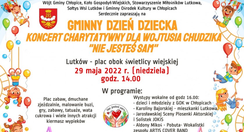 Nie jesteś sam - koncert charytatywny dla Wojtusia w Lutkowie