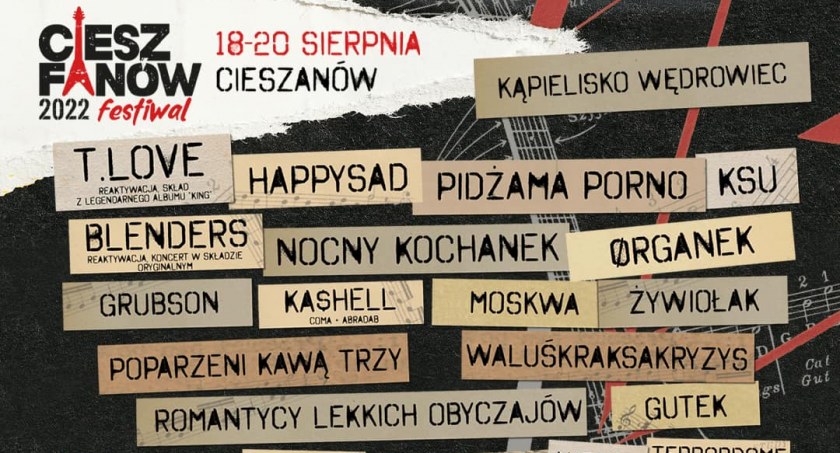 Znamy cały skład CieszFanów Festiwal 2022