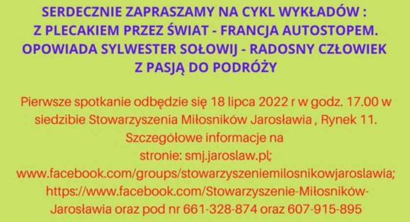 SMJ - Z plecakiem przes świa. Francja autostopem.