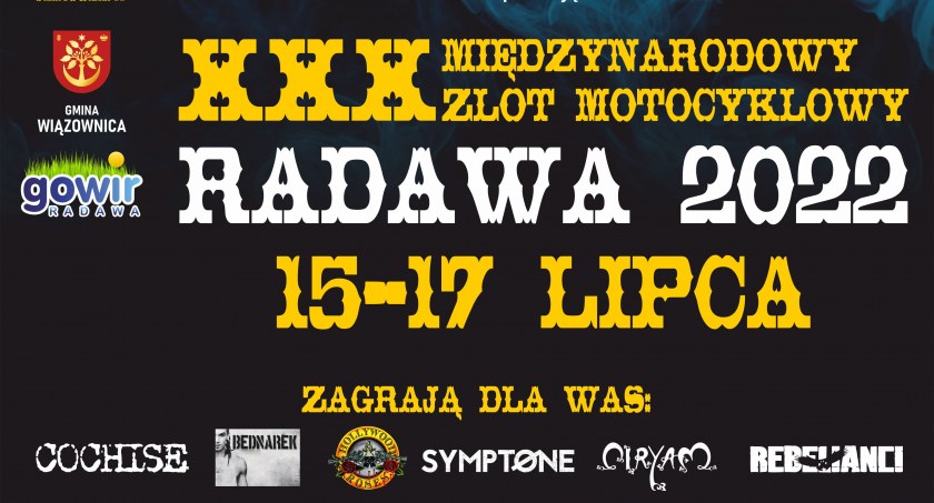 Dziś rozpoczyna się XXX Międzynarodowy Zlot Motocyklowy w Radawie