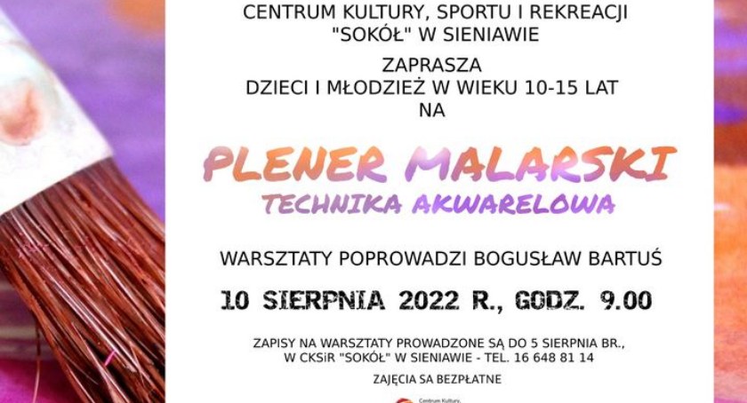 Plener Malarski dla dzieci i młodzieży - technika akwarela