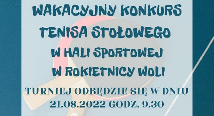 Wakacyjny Konkurs Tenisa Stołowego 