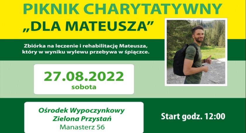 Pomóżmy Mateuszowi i weźmy udział w Pikniku Charytatywnym w Zielonej Przystani w Manasterzu