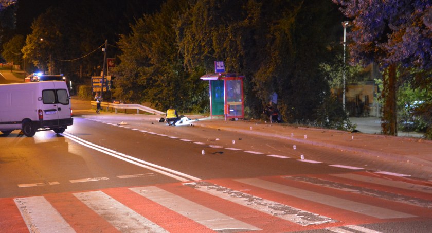 Zmarła 47-letnia kobieta potrącona wczoraj na przejściu dla pieszych przez motocyklistę