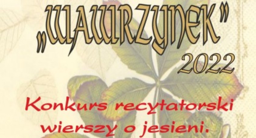 Konkurs recytatorski wierszy o jesieni Wawrzynek