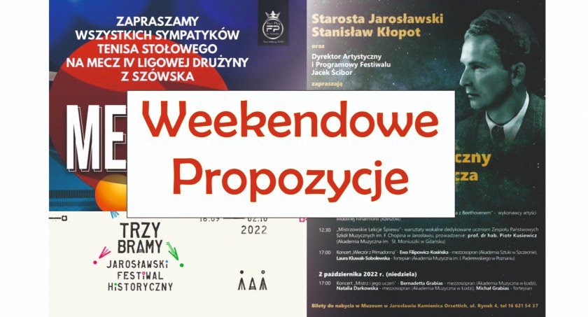 Jak spędzić weekend? Muzycznie, sportowo, a może z historią?