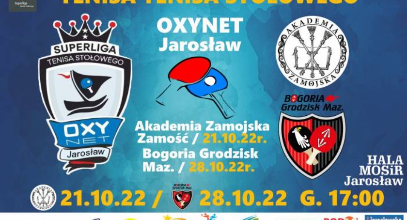 LOTTO Superliga Tenisa Stołowego: Oxynet Jarosław - Akademia Zamojska Zamość