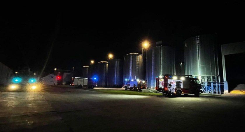 Dziś nad ranem strażacy gasili pożar w suszarni kukurydzy w Wietlinie III 