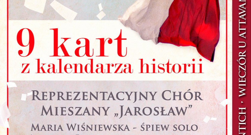 9 kart z kalendarza historii - koncert Reprezentacyjnego Chóru Mieszanego Jarosław
