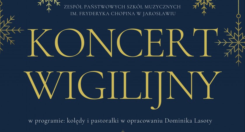 Jarosławska szkoła muzyczna zaprasza na koncerty kolęd i pastorałek