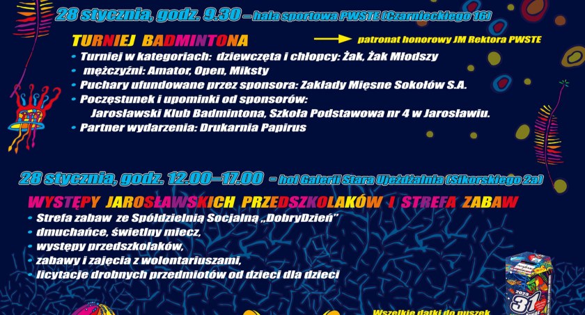 Występy przedszkolaków i strefa zabaw w Galerii Stara Ujeżdżalnia. 31. Finał Wielkiej Orkiestry Świątecznej pomocy w Jarosławiu 