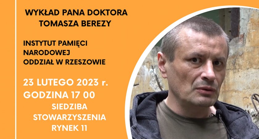 Dr Tomasz Bereza będzie gościem Stowarzyszenia Miłośników Jarosławia